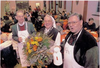 Gemeinsam mit Schwester Hemma und Komtur Gerhard